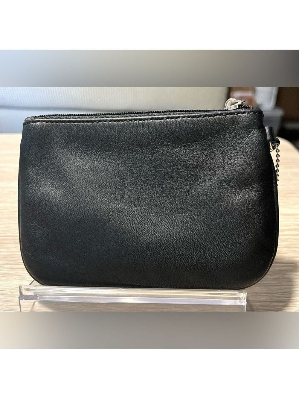 Coach Black Leather Wristlet